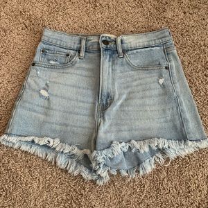 High rise Abercrombie shorts size 0